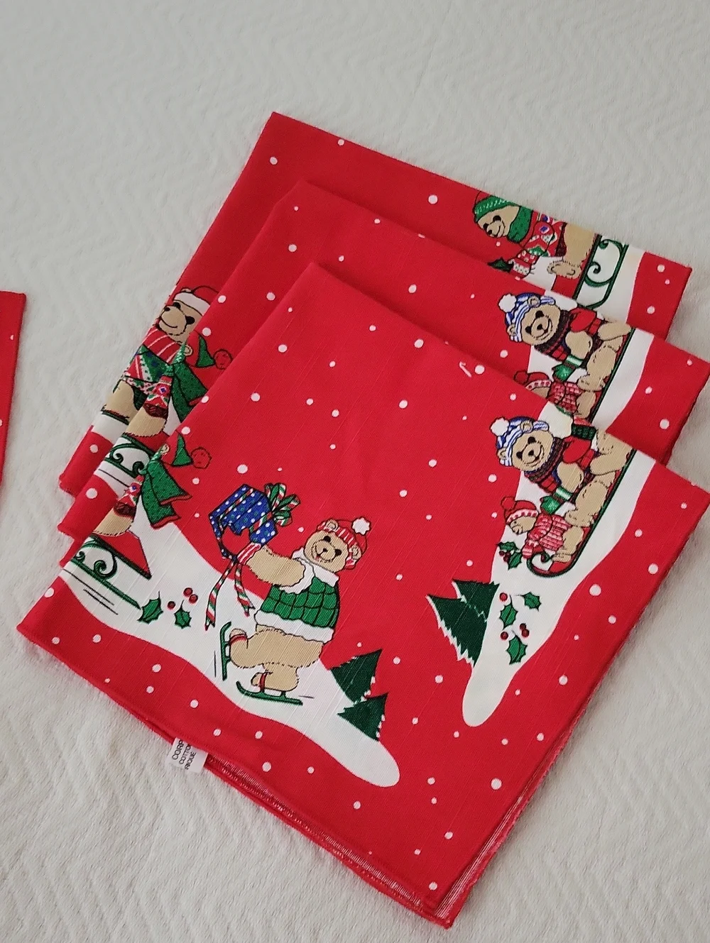 Winter Bear Tablecloth and Napkins - 54
